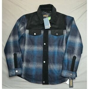 Pendleton Men's XL Timberline Shirt Jacket Gray Blue Ombre Wool Blend Insulated